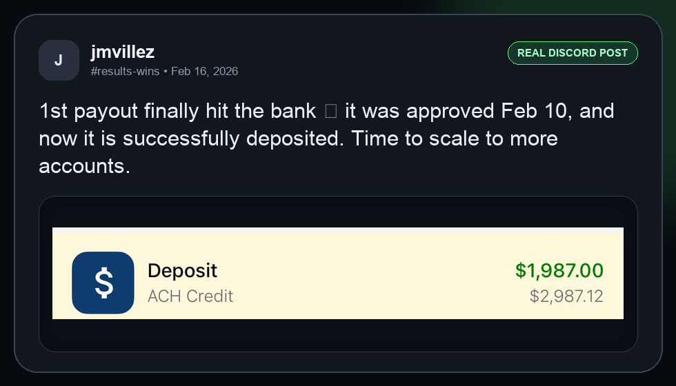 single Discord customer proof