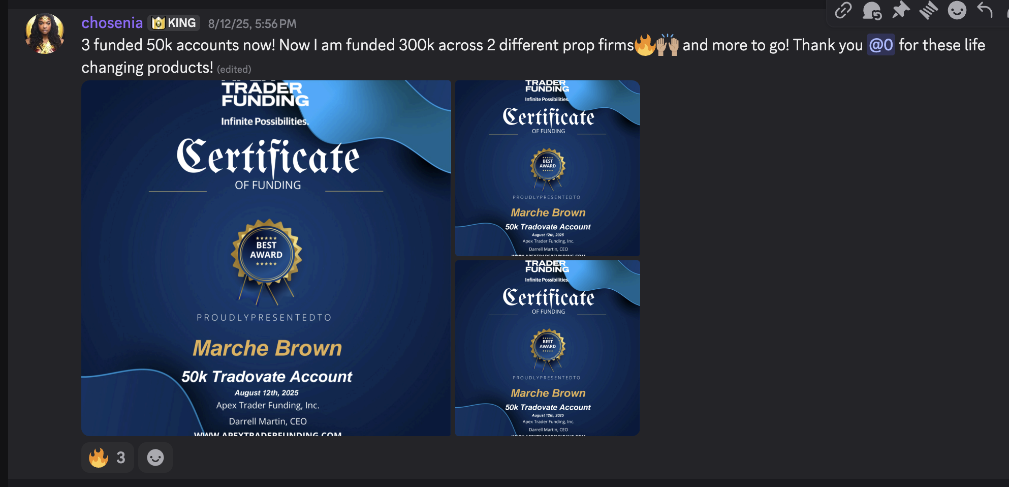 discord profit proof